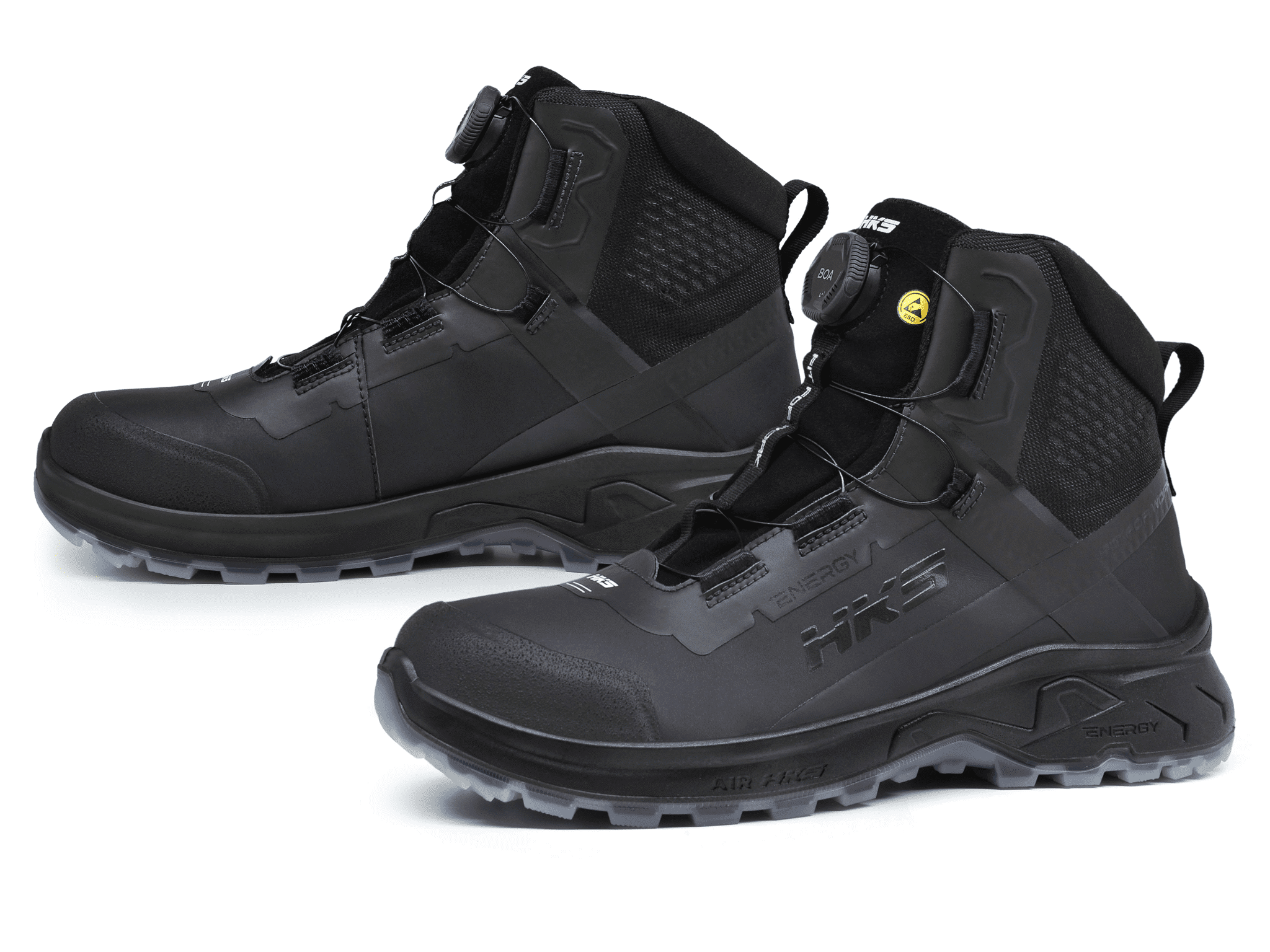 HKS® AirGuard Pro Black BOA Sicherheitsschuh EN ISO 20345 S3L SR FO